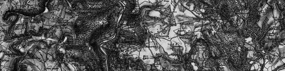 Old map of Lower Meend in 1897