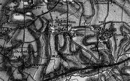 Old map of Lower Middleton Cheney in 1896