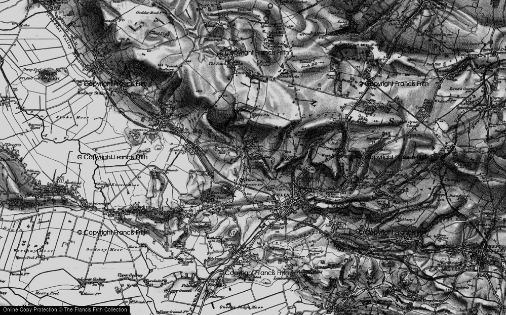 Old Map of Lower Milton, 1898 in 1898