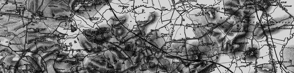 Old map of Lower Moor in 1896