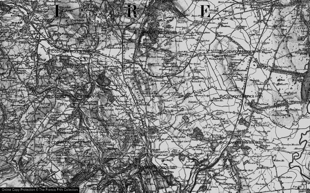 Old Map of Lower Mountain, 1897 in 1897