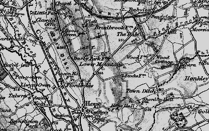 Old map of Lower Mountain in 1897