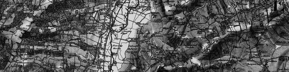 Old map of Lower Nazeing in 1896