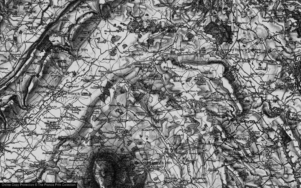 Old Map of Lower Netchwood, 1899 in 1899