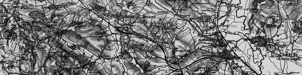 Old map of Lower Nobut in 1897