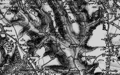 Old map of Lower North Dean in 1895