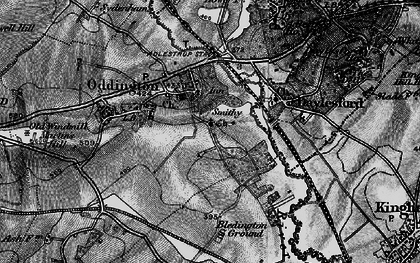 Old map of Bledington Grounds in 1896