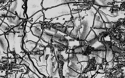 Old map of Lower Penn in 1899
