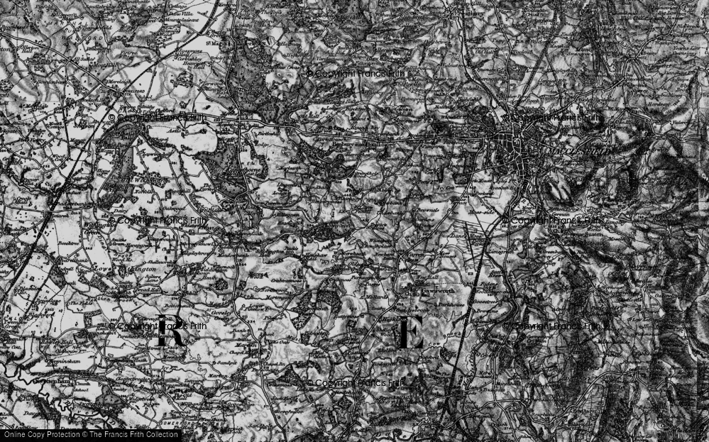 Old Map of Lower Pexhill, 1896 in 1896
