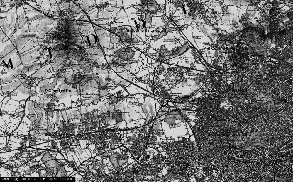 Old Map of Lower Place, 1896 in 1896
