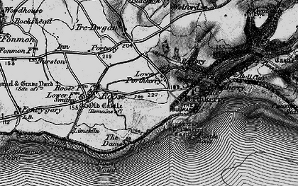 Old map of Lower Porthkerry in 1897