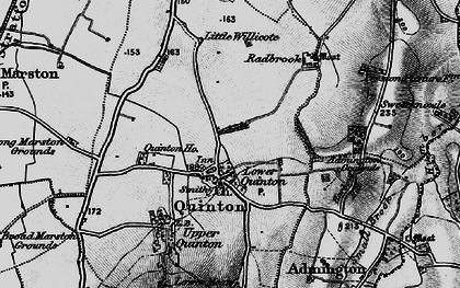 Old map of Admington Grounds in 1898