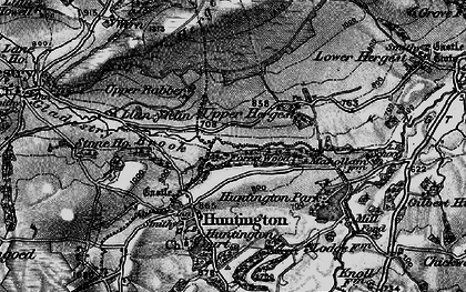 Old map of Lower Rabber in 1899