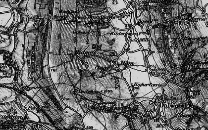 Old map of Lower Ridge in 1898