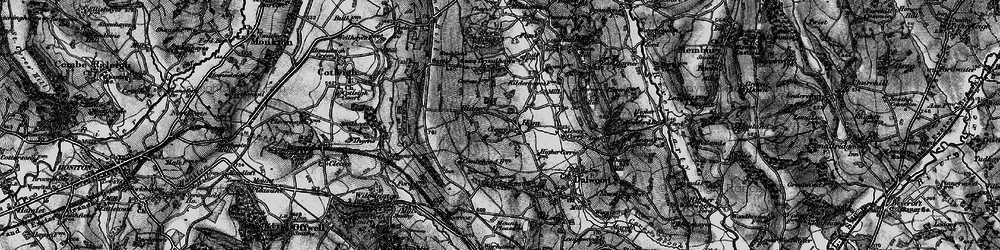 Old map of Lower Ridge in 1898