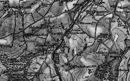 Old map of Lower Roadwater in 1898