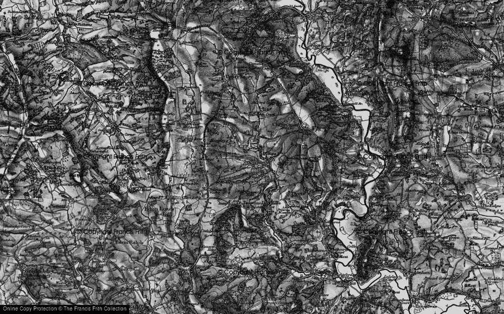 Old Map of Lower Sapey, 1898 in 1898