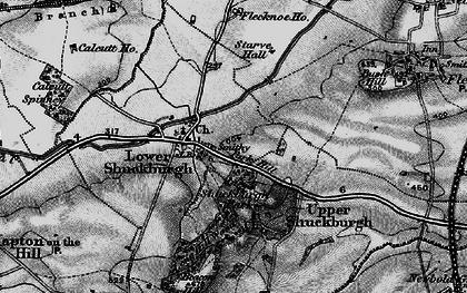 Old map of Lower Shuckburgh in 1898