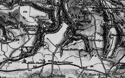 Old map of Lower Slade in 1898