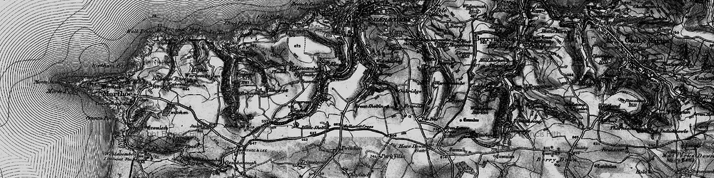Old map of Lower Slade in 1898