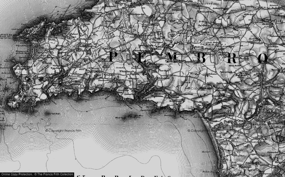 Old Map of Lower Solva, 1898 in 1898