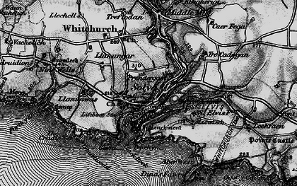 Old map of Lower Solva in 1898