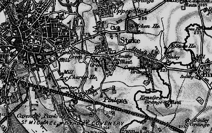 Old map of Lower Stoke in 1899