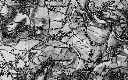 Old map of Lower Stone in 1897