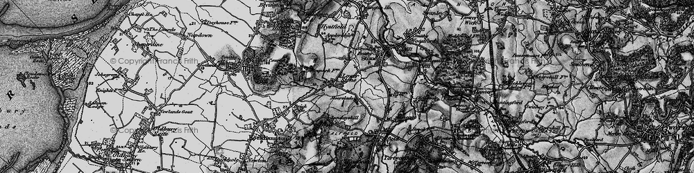 Old map of Lower Stone in 1897