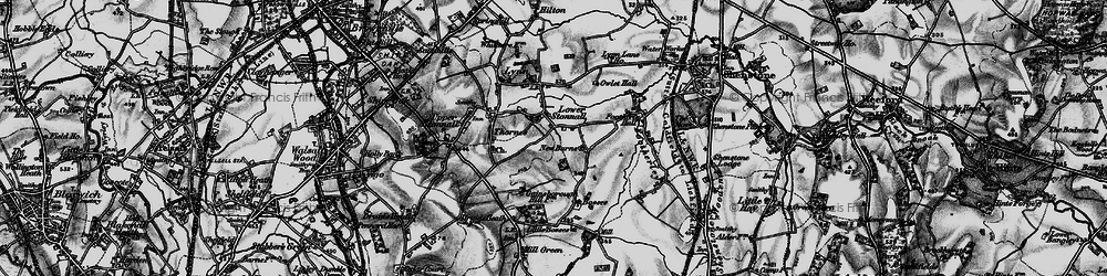 Old map of Lower Stonnall in 1899