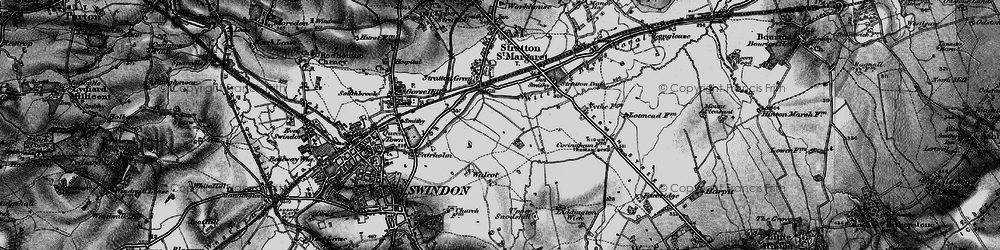 Old map of Lower Stratton in 1898