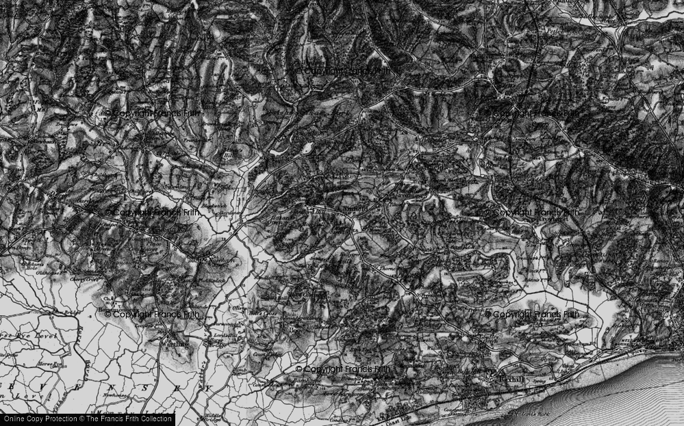 Old Map of Lower Street, 1895 in 1895