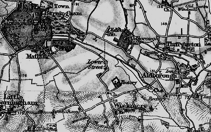 Old map of Lower Street in 1899