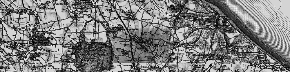 Old map of Southrepps Common in 1899