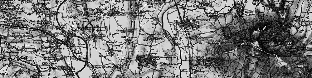Old map of Lower Strensham in 1898
