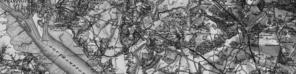 Old map of Lower Swanwick in 1895
