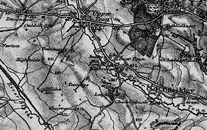 Old map of Lower Tean in 1897