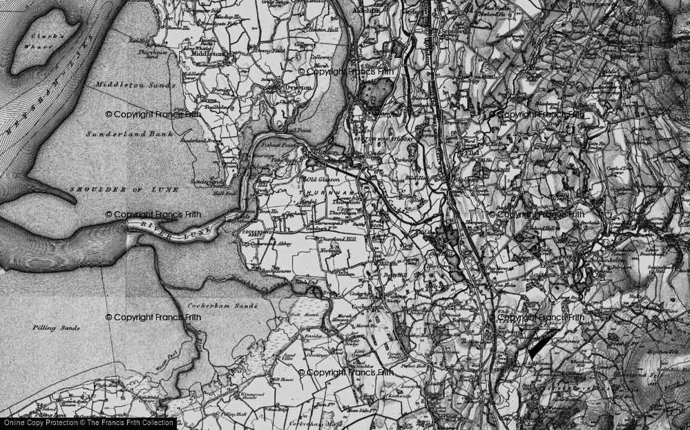 Old Map of Lower Thurnham, 1898 in 1898