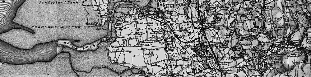 Old map of Lower Thurnham in 1898