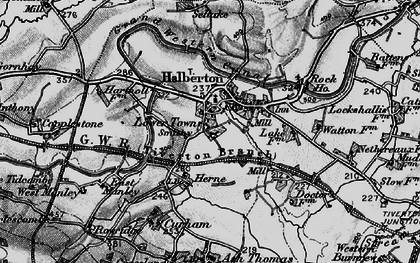 Old map of Lower Town in 1898