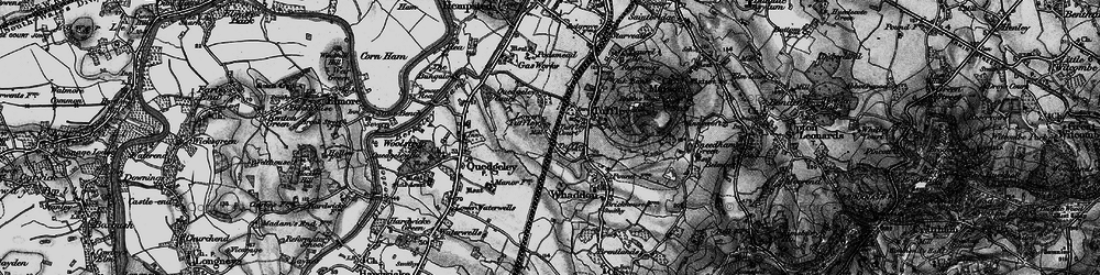 Old map of Lower Tuffley in 1896