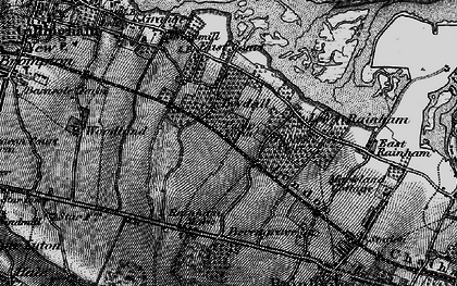 Old map of Lower Twydall in 1895