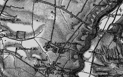 Old map of Lower Tysoe in 1896