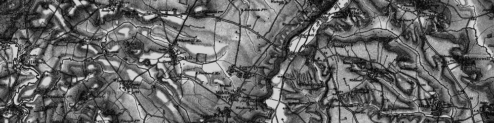 Old map of Lower Tysoe in 1896
