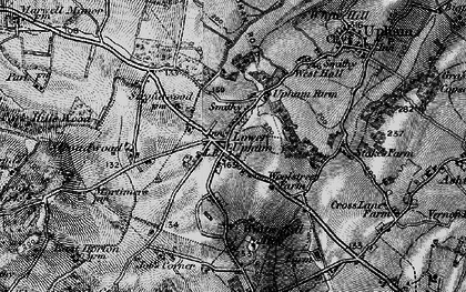 Old map of Lower Upham in 1895
