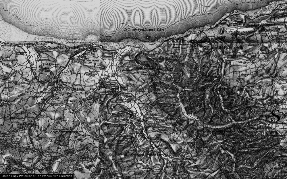 Old Map of Lower Weacombe, 1898 in 1898