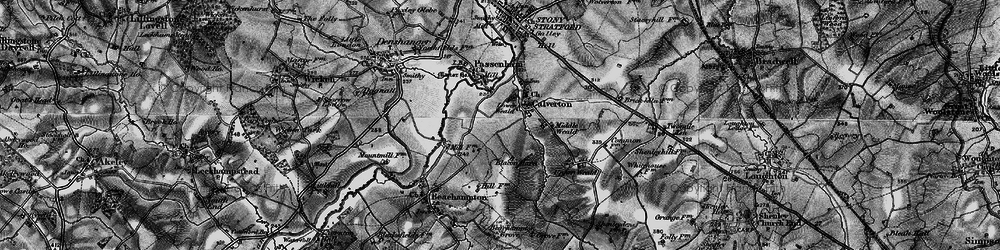 Old map of Lower Weald in 1896
