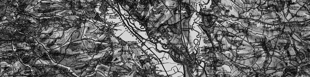 Old map of Lower Wear in 1898