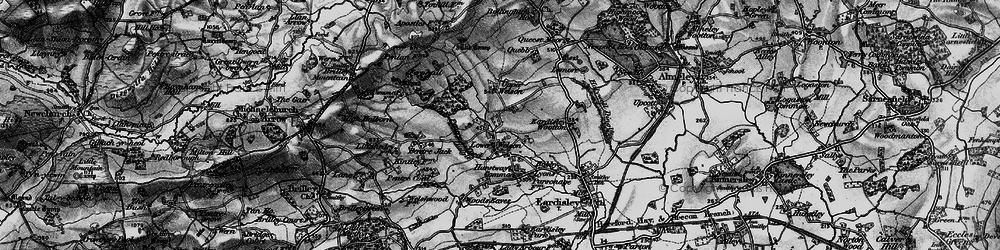 Old map of Lower Welson in 1896