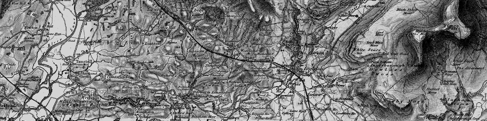 Old map of Lower Westhouse in 1898